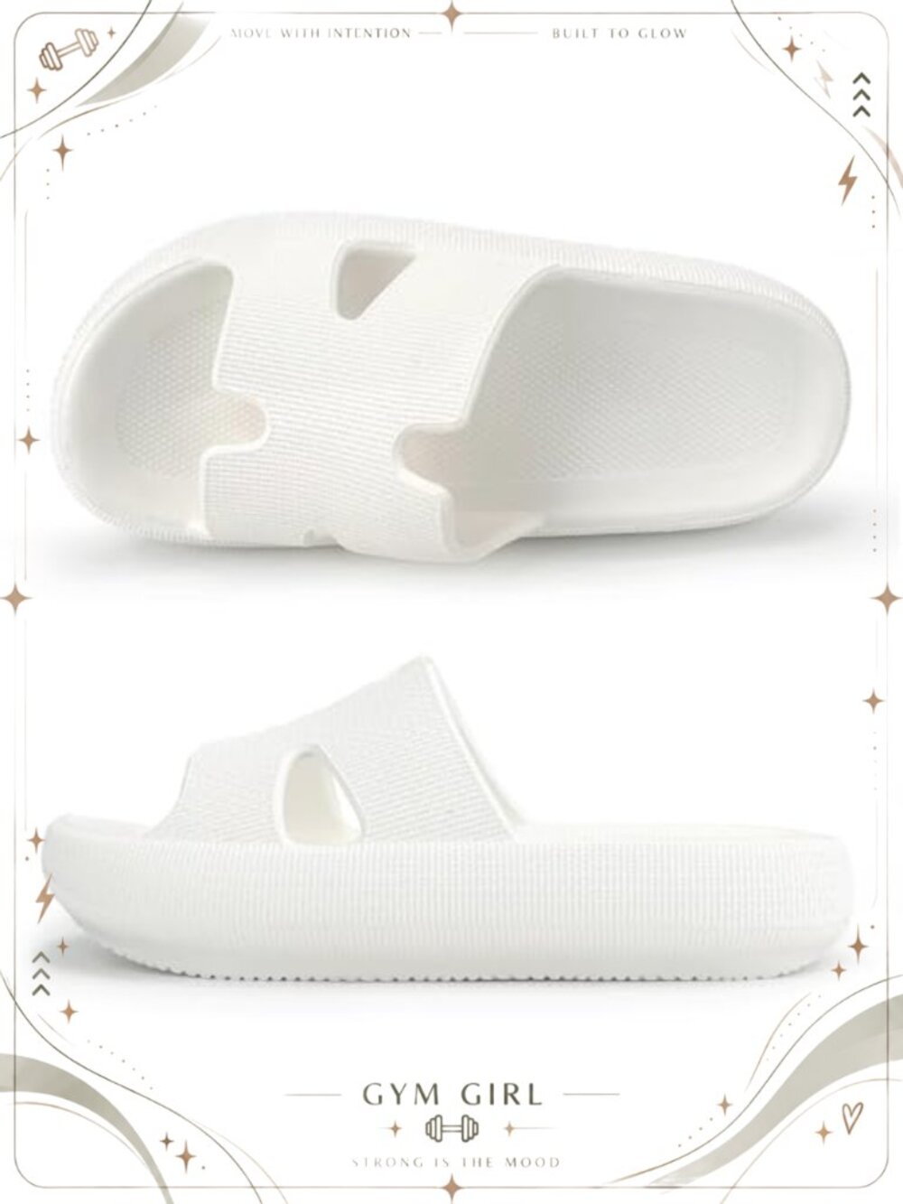 Platform Slides with Arch Support & H Strap EVA Comfort Sandals